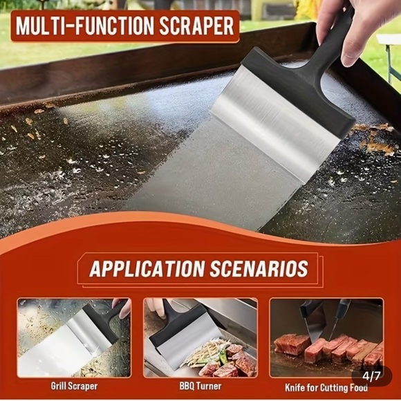 Griddle Cleaning Kit Weasroy- 10 Pieces for Blackstone, etc. - Picture 5 of 7